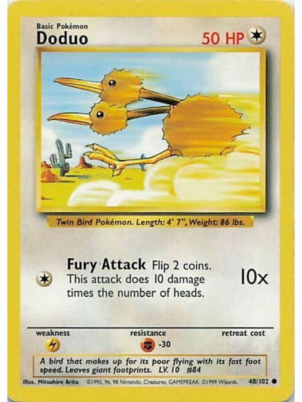 Pokemon TCG 2000 Doduo NM BS2